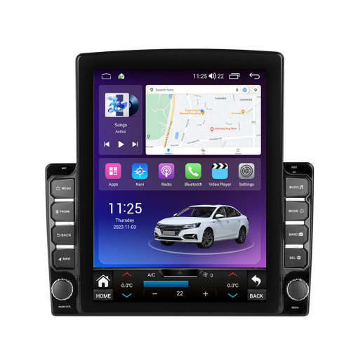 Navigatie dedicata cu Android Ford Fusion 2005 - 2012, 8GB RAM, Radio GPS Dual Zone, Touchscreen IPS 9.7" HD tip Tesla, Internet Wi-Fi si slot SIM 4G, Bluetooth, MirrorLink, USB, Waze