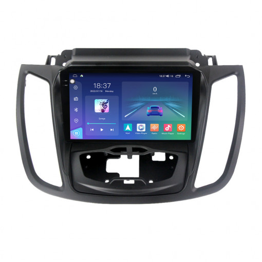 Navigatie dedicata cu Android Ford Kuga II 2012 - 2019 cu navigatie originala, 8GB RAM, Radio GPS Dual Zone, Display 2K QLED 9.5" Touchscreen, Internet Wi-Fi si slot SIM 4G, Bluetooth, MirrorLink, USB, Waze