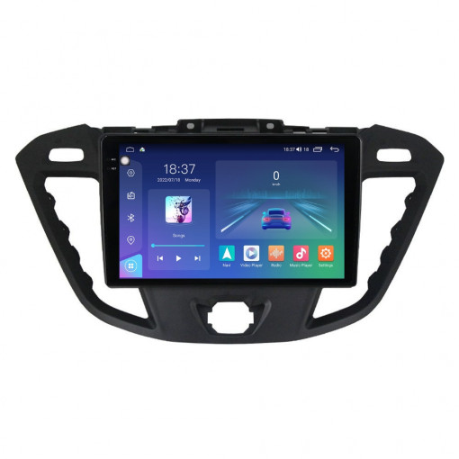 Navigatie dedicata cu Android Ford Transit / Tourneo Custom 2012 - 2018, 8GB RAM, Radio GPS Dual Zone, Display 2K QLED 9.5" Touchscreen, Internet Wi-Fi si slot SIM 4G, Bluetooth, MirrorLink, USB
