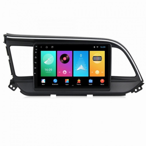 Navigatie dedicata cu Android Hyundai Elantra VI 2019 - 2020, 2GB RAM, Radio GPS Dual Zone, Display HD 9" Touchscreen, Internet Wi-Fi, Bluetooth, MirrorLink, USB, Waze