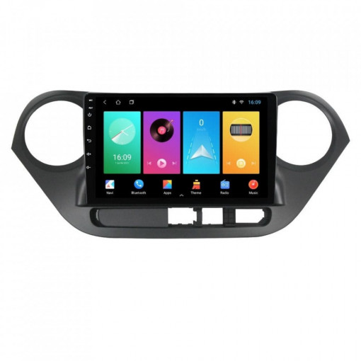 Navigatie dedicata cu Android Hyundai i10 2013 - 2019, 2GB RAM, Radio GPS Dual Zone, Display HD 9" Touchscreen, Internet Wi-Fi, Bluetooth, MirrorLink, USB, Waze