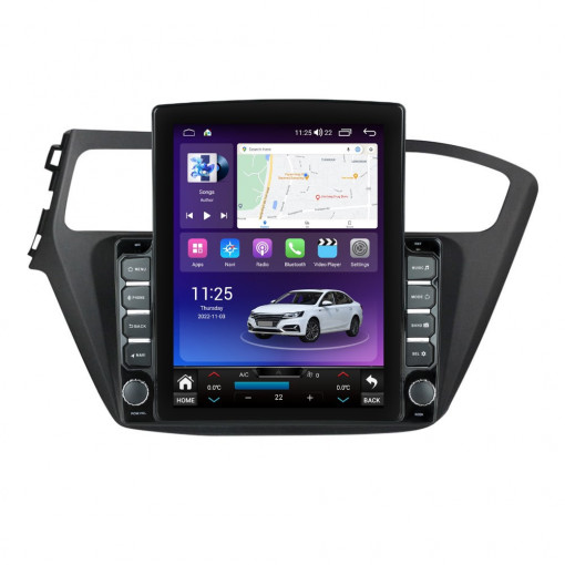 Navigatie dedicata cu Android Hyundai i20 2014 - 2018, 4GB RAM, Radio GPS Dual Zone, Touchscreen IPS 9.7" HD tip Tesla, Internet Wi-Fi si slot SIM 4G, Bluetooth, MirrorLink, USB, Waze