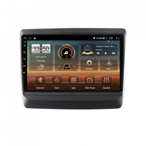 Navigatie dedicata cu Android Isuzu D-Max III dupa 2020, 8GB RAM, Radio GPS Dual Zone, Display HD IPS 9" Touchscreen, Internet Wi-Fi si slot SIM 4G, Bluetooth, MirrorLink, USB, Waze