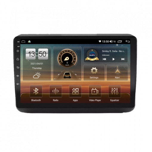 Navigatie dedicata cu Android Jeep Grand Cherokee IV 2014 - 2021, 6GB RAM, Radio GPS Dual Zone, Display HD IPS 9" Touchscreen, Internet Wi-Fi si slot SIM 4G, Bluetooth, MirrorLink, USB, Waze