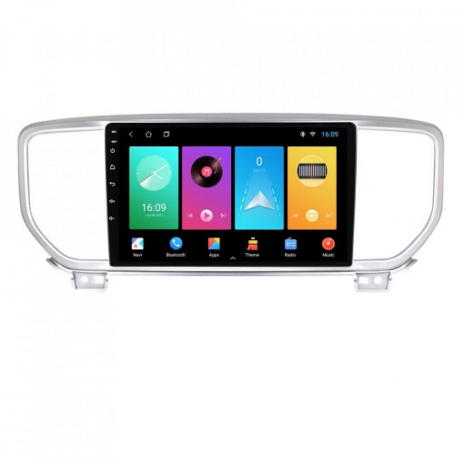 Navigatie dedicata cu Android Kia Sportage 2018 - 2021, 1GB RAM, Radio GPS Dual Zone, Display HD 9" Touchscreen, Internet Wi-Fi, Bluetooth, MirrorLink, USB, Waze