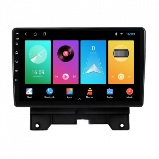 Navigatie dedicata cu Android Land Rover Range Rover Sport I 2009 - 2013, 1GB RAM, Radio GPS Dual Zone, Display HD 9" Touchscreen, Internet Wi-Fi, Bluetooth, MirrorLink, USB, Waze