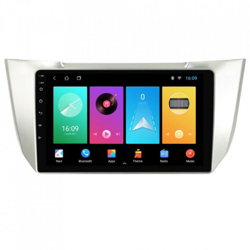 Navigatie dedicata cu Android Lexus RX 2003 - 2009, 2GB RAM, Radio GPS Dual Zone, Display HD 9" Touchscreen, Internet Wi-Fi, Bluetooth, MirrorLink, USB, Waze