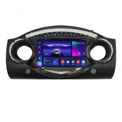 Navigatie dedicata cu Android Mini Cooper / One (R50, R52, R53) 2001 - 2008, 3GB RAM, Radio GPS Dual Zone, Display HD QLED 9" Touchscreen, Internet Wi-Fi si slot SIM 4G, Bluetooth, MirrorLink, USB