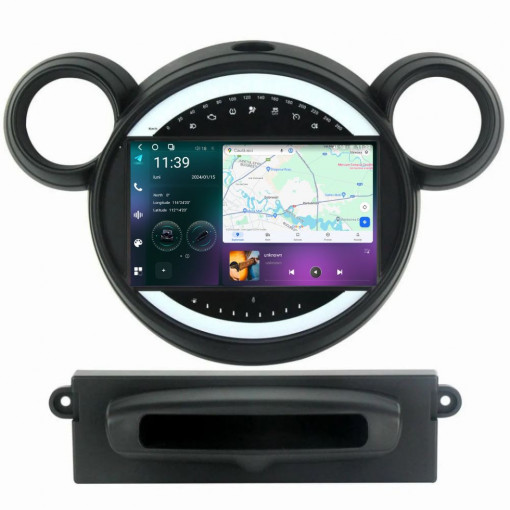 Navigatie dedicata cu Android Mini Countryman / Paceman (R60, R61) 2010 - 2017, 12GB RAM, Radio GPS Dual Zone, Display 2K QLED 9.5" Touchscreen, Internet Wi-Fi si slot SIM 4G, Bluetooth, MirrorLink, USB