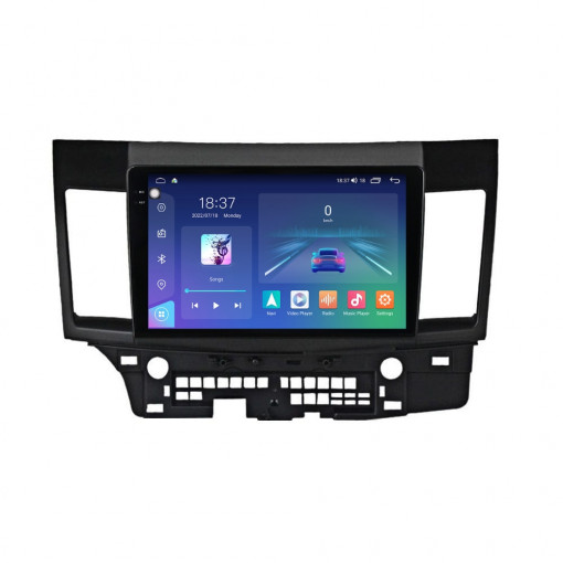 Navigatie dedicata cu Android Mitsubishi Lancer dupa 2007, 4GB RAM, Radio GPS Dual Zone, Display 2K QLED 10.36" Touchscreen, Internet Wi-Fi si slot SIM 4G, Bluetooth, MirrorLink, USB