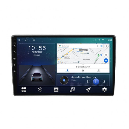 Navigatie dedicata cu Android Opel Combo C 2001 - 2012, 2GB RAM, Radio GPS Dual Zone, Display HD QLED 9" Touchscreen, Internet Wi-Fi si slot SIM 4G, Bluetooth, MirrorLink, USB