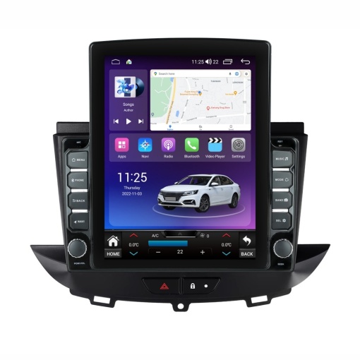 Navigatie dedicata cu Android Opel Crossland X 2017 - 2021, 4GB RAM, Radio GPS Dual Zone, Touchscreen IPS 9.7" HD tip Tesla, Internet Wi-Fi si slot SIM 4G, Bluetooth, MirrorLink, USB