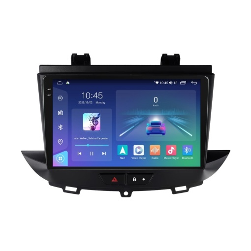 Navigatie dedicata cu Android Opel Crossland X 2017 - 2021, 8GB RAM, Radio GPS Dual Zone, Display 2K QLED 9.5" Touchscreen, Internet Wi-Fi si slot SIM 4G, Bluetooth, MirrorLink, USB