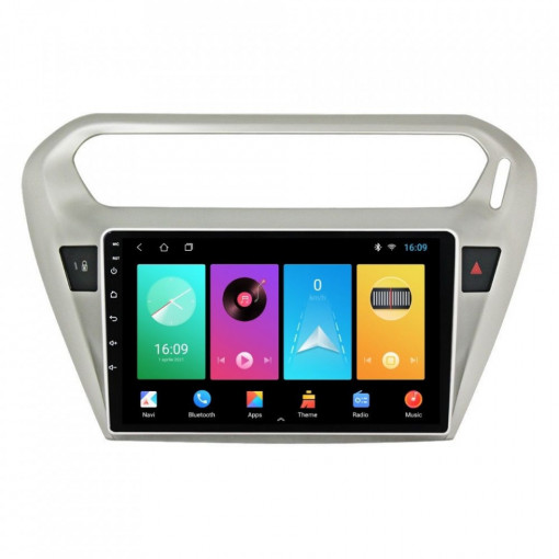 Navigatie dedicata cu Android Peugeot 301 dupa 2012, 2GB RAM, Radio GPS Dual Zone, Display HD IPS 9" Touchscreen, Internet Wi-Fi, Bluetooth, MirrorLink, USB, Waze