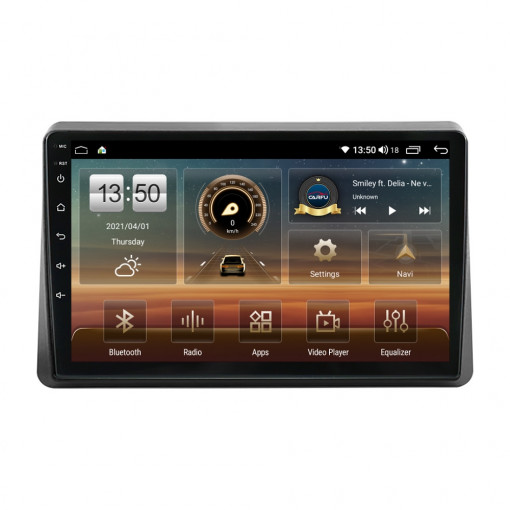 Navigatie dedicata cu Android Renault Master III 2020 - 2024, 8GB RAM, Radio GPS Dual Zone, Display HD QLED 10" Touchscreen, Internet Wi-Fi si slot SIM 4G, Bluetooth, MirrorLink, USB