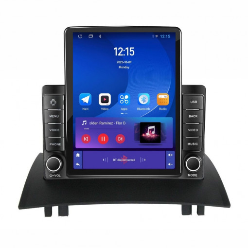 Navigatie dedicata cu Android Renault Megane II 2001 - 2009, 1GB RAM, Radio GPS Dual Zone, Touchscreen IPS 9.7" HD tip Tesla, Internet Wi-Fi, Bluetooth, MirrorLink, USB