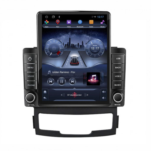 Navigatie dedicata cu Android Ssangyong Korando 2010 - 2013, 2GB RAM, Radio GPS Dual Zone, Touchscreen IPS 9.7" HD tip Tesla, Internet Wi-Fi, Bluetooth, MirrorLink, USB