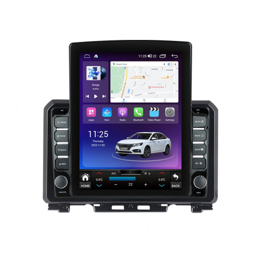 Navigatie dedicata cu Android Suzuki Jimny dupa 2018, 4GB RAM, Radio GPS Dual Zone, Touchscreen IPS 9.7" HD tip Tesla, Internet Wi-Fi si slot SIM 4G, Bluetooth, MirrorLink, USB, Waze