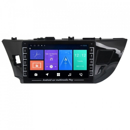 Navigatie dedicata cu Android Toyota Corolla 2013 - 2017, 1GB RAM, Radio GPS Dual Zone, Display HD IPS 8" Touchscreen, Internet Wi-Fi, Bluetooth, MirrorLink, USB, Waze