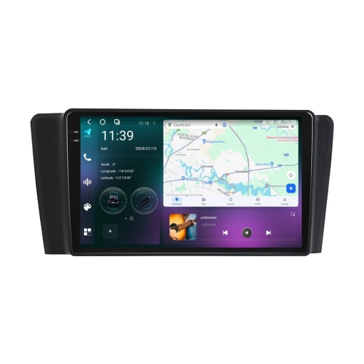 Navigatie dedicata cu Android Volvo V70 II / XC70 I 2000 - 2004, 12GB RAM, Radio GPS Dual Zone, Display 2K QLED 9.5" Touchscreen, Internet Wi-Fi si slot SIM 4G, Bluetooth, MirrorLink, USB