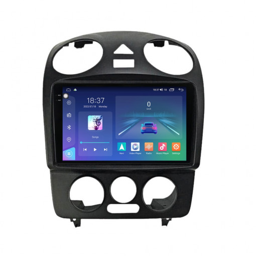 Navigatie dedicata cu Android VW New Beetle 2004 - 2011, 8GB RAM, Radio GPS Dual Zone, Display 2K QLED 9.5" Touchscreen, Internet Wi-Fi si slot SIM 4G, Bluetooth, MirrorLink, USB
