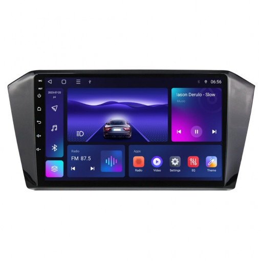 Navigatie dedicata cu Android VW Passat B8 dupa 2015, 3GB RAM, Radio GPS Dual Zone, Display HD QLED 10" Touchscreen, Internet Wi-Fi si slot SIM 4G, Bluetooth, MirrorLink, USB