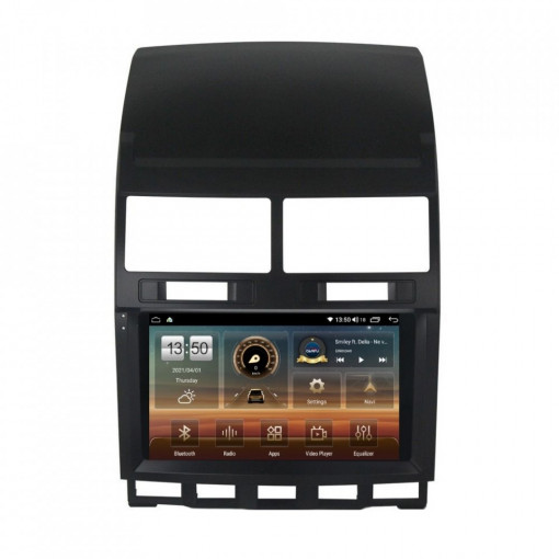 Navigatie dedicata cu Android VW Touareg 7L 2002 - 2011, 4GB RAM, Radio GPS Dual Zone, Display HD IPS 9" Touchscreen, Internet Wi-Fi si slot SIM 4G, Bluetooth, MirrorLink, USB, Waze