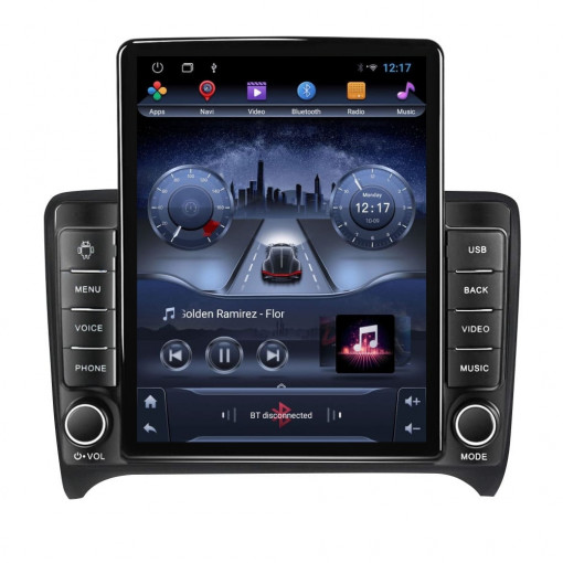 Navigatie dedicata cu Android Audi TT 2006 - 2015, 2GB RAM, Radio GPS Dual Zone, Touchscreen IPS 9.7" HD tip Tesla, Internet Wi-Fi, Bluetooth, MirrorLink, USB