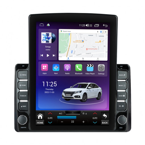 Navigatie dedicata cu Android Dacia Duster II 2018 - 2022, 4GB RAM, Radio GPS Dual Zone, Touchscreen IPS 9.7" HD tip Tesla, Internet Wi-Fi si slot SIM 4G, Bluetooth, MirrorLink, USB