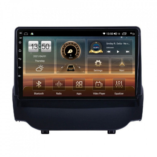 Navigatie dedicata cu Android Ford Ecosport 2012 - 2018, 4GB RAM, Radio GPS Dual Zone, Display HD IPS 9" Touchscreen, Internet Wi-Fi si slot SIM 4G, Bluetooth, MirrorLink, USB, Waze