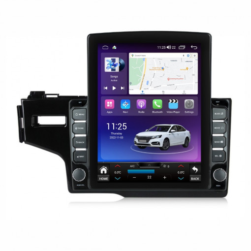 Navigatie dedicata cu Android Honda Jazz IV 2013 - 2020, 4GB RAM, Radio GPS Dual Zone, Touchscreen IPS 9.7" HD tip Tesla, Internet Wi-Fi si slot SIM 4G, Bluetooth, MirrorLink, USB