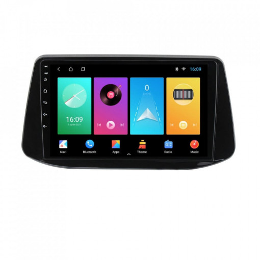 Navigatie dedicata cu Android Hyundai i30 dupa 2017, 1GB RAM, Radio GPS Dual Zone, Display HD 9" Touchscreen, Internet Wi-Fi, Bluetooth, MirrorLink, USB, Waze