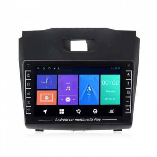 Navigatie dedicata cu Android Isuzu D-Max II 2012 - 2020, 1GB RAM, Radio GPS Dual Zone, Display HD IPS 8" Touchscreen, Internet Wi-Fi, Bluetooth, MirrorLink, USB, Waze