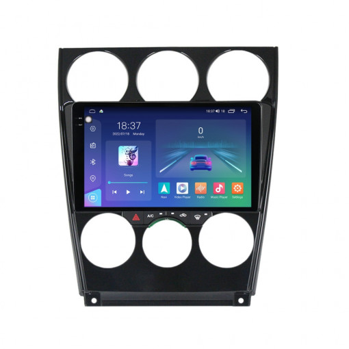 Navigatie dedicata cu Android Mazda 6 2002 - 2008, 4GB RAM, Radio GPS Dual Zone, Display 2K QLED 9.5" Touchscreen, Internet Wi-Fi si slot SIM 4G, Bluetooth, MirrorLink, USB