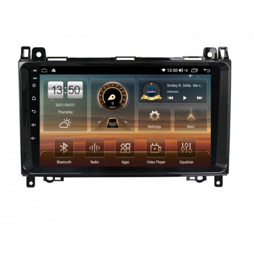 Navigatie dedicata cu Android Mercedes A-Class W169 2004 - 2012, 6GB RAM, Radio GPS Dual Zone, Display HD IPS 9" Touchscreen, Internet Wi-Fi si slot SIM 4G, Bluetooth, MirrorLink, USB, Waze