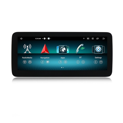 Navigatie dedicata cu Android Mercedes A-Class W176 2012 - 2015 cu navigatie NTG 4.5 / 4.7, 6GB RAM, Radio GPS Dual Zone, Display QLED 12.3" Touchscreen, Internet Wi-Fi si slot SIM 4G, Bluetooth, MirrorLink, USB