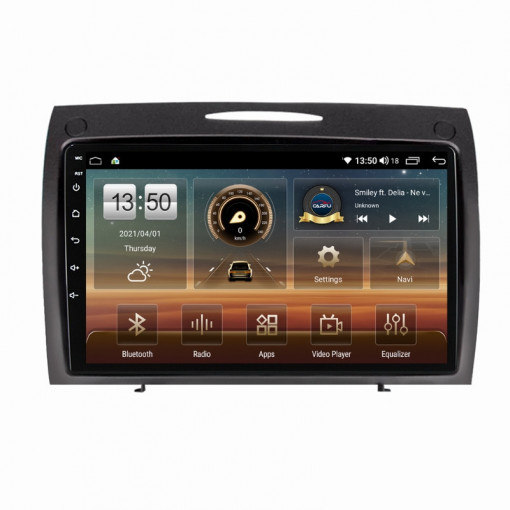 Navigatie dedicata cu Android Mercedes SLK R171 2004 - 2011, 4GB RAM, Radio GPS Dual Zone, Display HD IPS 9" Touchscreen, Internet Wi-Fi si slot SIM 4G, Bluetooth, MirrorLink, USB, Waze