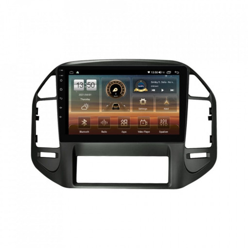 Navigatie dedicata cu Android Mitsubishi Pajero III 2001 - 2006, 8GB RAM, Radio GPS Dual Zone, Display HD IPS 10" Touchscreen, Internet Wi-Fi si slot SIM 4G, Bluetooth, MirrorLink, USB, Waze