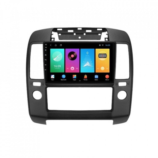 Navigatie dedicata cu Android Nissan Navara D40 2004 - 2014, 1GB RAM, Radio GPS Dual Zone, Display HD 9" Touchscreen, Internet Wi-Fi, Bluetooth, MirrorLink, USB, Waze