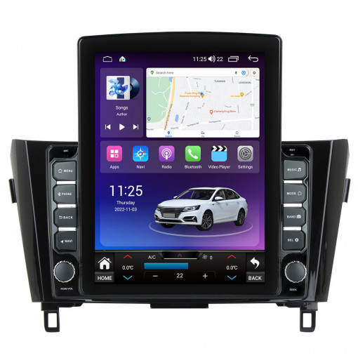 Navigatie dedicata cu Android Nissan Qashqai II 2014 - 2021, 8GB RAM, Radio GPS Dual Zone, Touchscreen IPS 9.7" HD tip Tesla, Internet Wi-Fi si slot SIM 4G, Bluetooth, MirrorLink, USB, Waze