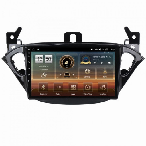 Navigatie dedicata cu Android Opel Adam 2012 - 2019, 4GB RAM, Radio GPS Dual Zone, Display HD IPS 9" Touchscreen, Internet Wi-Fi si slot SIM 4G, Bluetooth, MirrorLink, USB, Waze