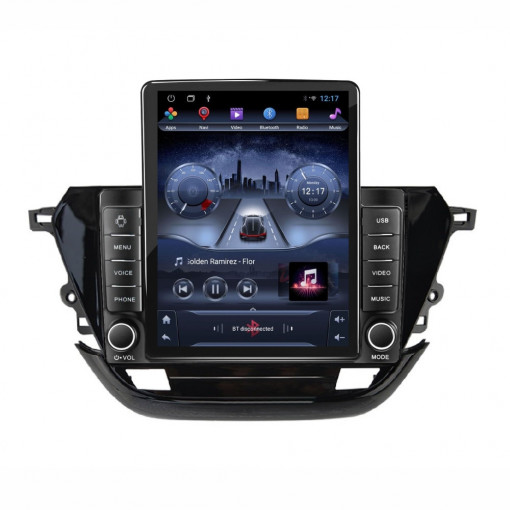 Navigatie dedicata cu Android Opel Corsa F dupa 2019, 2GB RAM, Radio GPS Dual Zone, Touchscreen IPS 9.7" HD tip Tesla, Internet Wi-Fi, Bluetooth, MirrorLink, USB