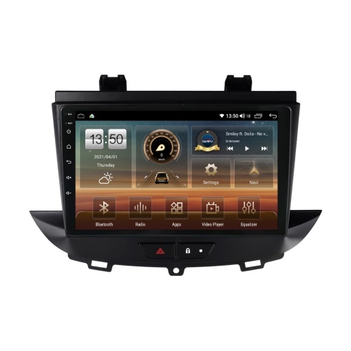 Navigatie dedicata cu Android Opel Grandland X 2017 - 2021, 4GB RAM, Radio GPS Dual Zone, Display HD QLED 9" Touchscreen, Internet Wi-Fi si slot SIM 4G, Bluetooth, MirrorLink, USB
