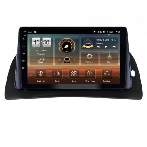 Navigatie dedicata cu Android Renault Kangoo II 2014 - 2021, 4GB RAM, Radio GPS Dual Zone, Display HD IPS 9" Touchscreen, Internet Wi-Fi si slot SIM 4G, Bluetooth, MirrorLink, USB, Waze