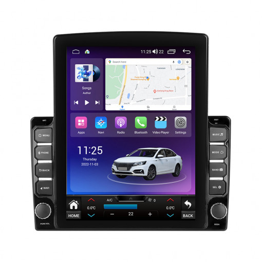 Navigatie dedicata cu Android Skoda Octavia I 2001 - 2010, 8GB RAM, Radio GPS Dual Zone, Touchscreen IPS 9.7" HD tip Tesla, Internet Wi-Fi si slot SIM 4G, Bluetooth, MirrorLink, USB, Waze