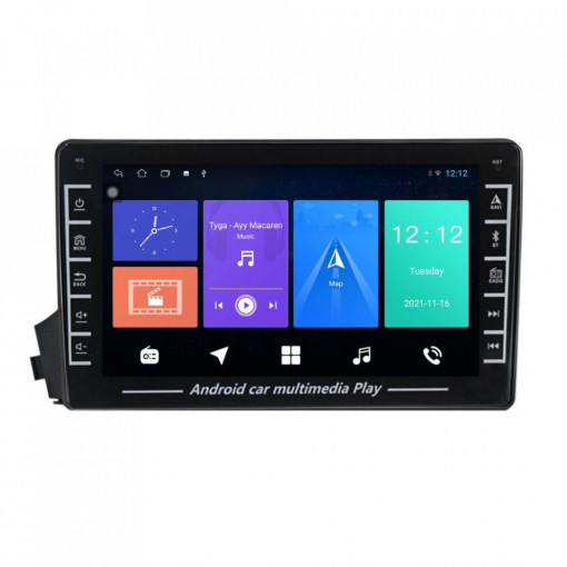 Navigatie dedicata cu Android Ssangyong Actyon 2005 - 2012, 1GB RAM, Radio GPS Dual Zone, Display HD IPS 8" Touchscreen, Internet Wi-Fi, Bluetooth, MirrorLink, USB, Waze