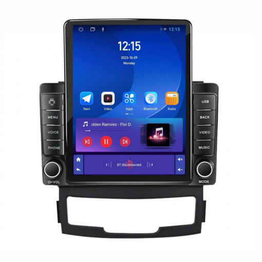 Navigatie dedicata cu Android Ssangyong Korando 2010 - 2013, 1GB RAM, Radio GPS Dual Zone, Touchscreen IPS 9.7" HD tip Tesla, Internet Wi-Fi, Bluetooth, MirrorLink, USB