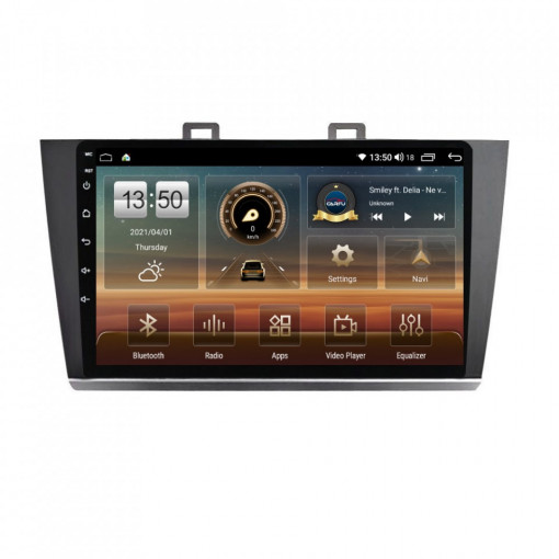 Navigatie dedicata cu Android Subaru Outback / Legacy 2014 - 2019, 8GB RAM, Radio GPS Dual Zone, Display HD IPS 9" Touchscreen, Internet Wi-Fi si slot SIM 4G, Bluetooth, MirrorLink, USB, Waze