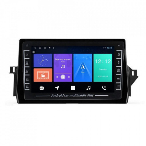 Navigatie dedicata cu Android Toyota Camry dupa 2021, 1GB RAM, Radio GPS Dual Zone, Display HD IPS 8" Touchscreen, Internet Wi-Fi, Bluetooth, MirrorLink, USB, Waze