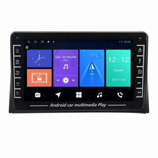 Navigatie dedicata cu Android VW Multivan V 2003 - 2015, 1GB RAM, Radio GPS Dual Zone, Display HD IPS 8" Touchscreen, Internet Wi-Fi, Bluetooth, MirrorLink, USB, Waze